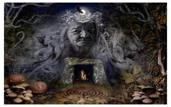 Oude Vrouw Godin Empowerment