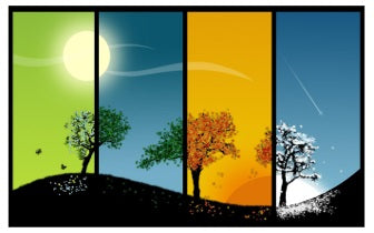 Magische van het Vier Seizoenen Lichtwerk