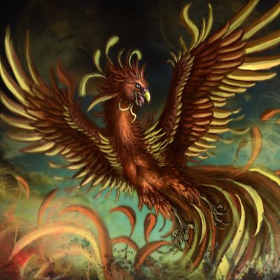 Shadow Phoenix - Black Phoenix of Protection Reiki